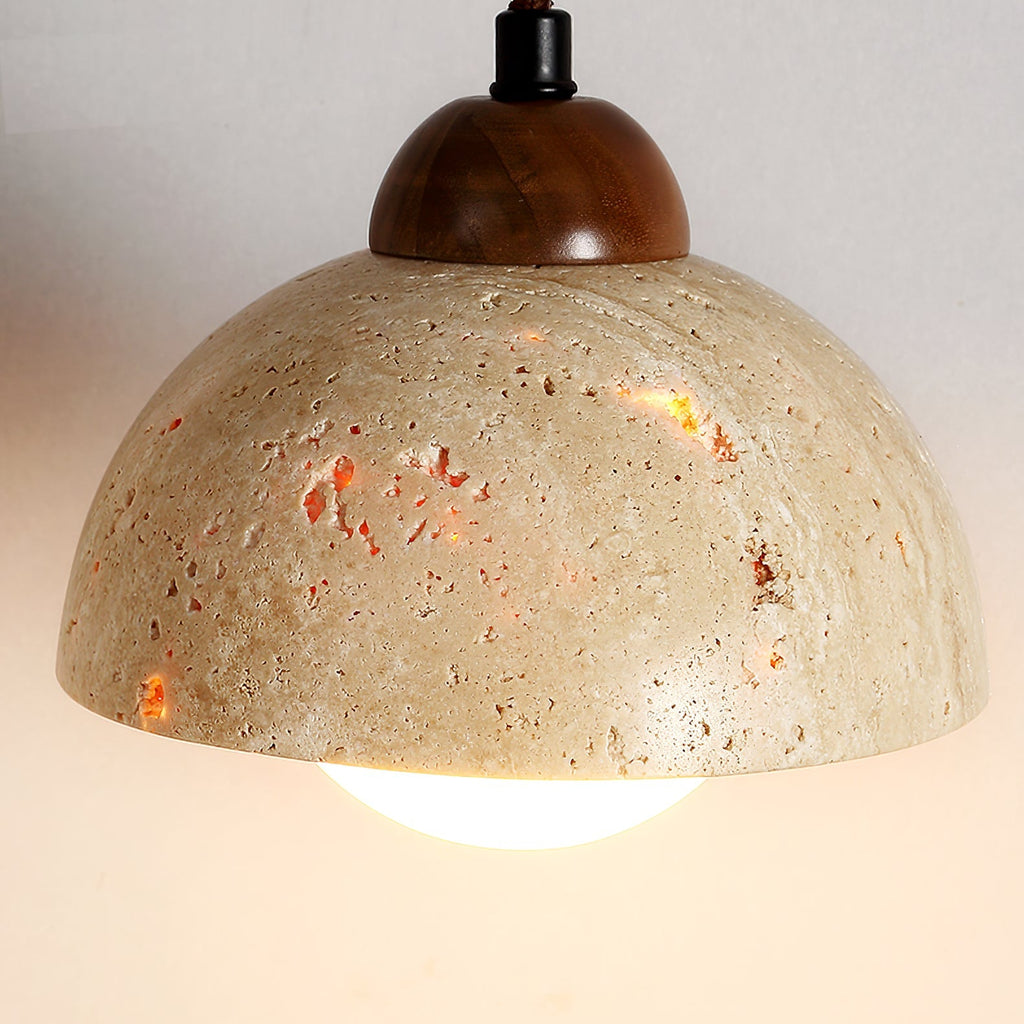Suspension moderne Behr en Travertin jaune