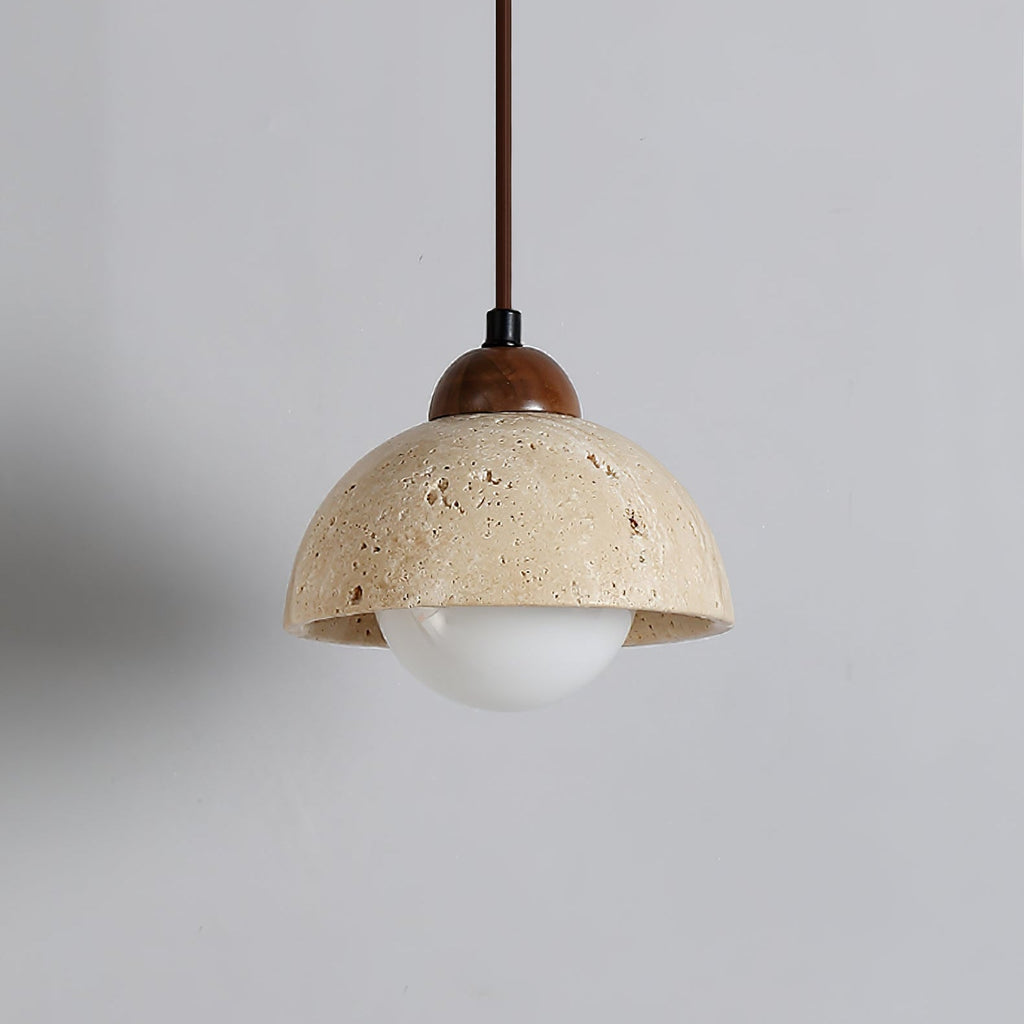 Suspension moderne Behr en Travertin jaune