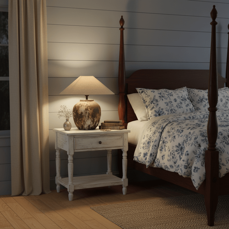 Textured Ceramic Jar Table Lamp