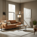 Suspension moderne Saxolf en Travertin jaune