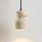 Suspension moderne Saxolf en Travertin jaune