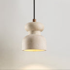 Suspension moderne Saxolf en Travertin jaune