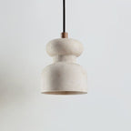 Suspension moderne Saxolf en Travertin jaune