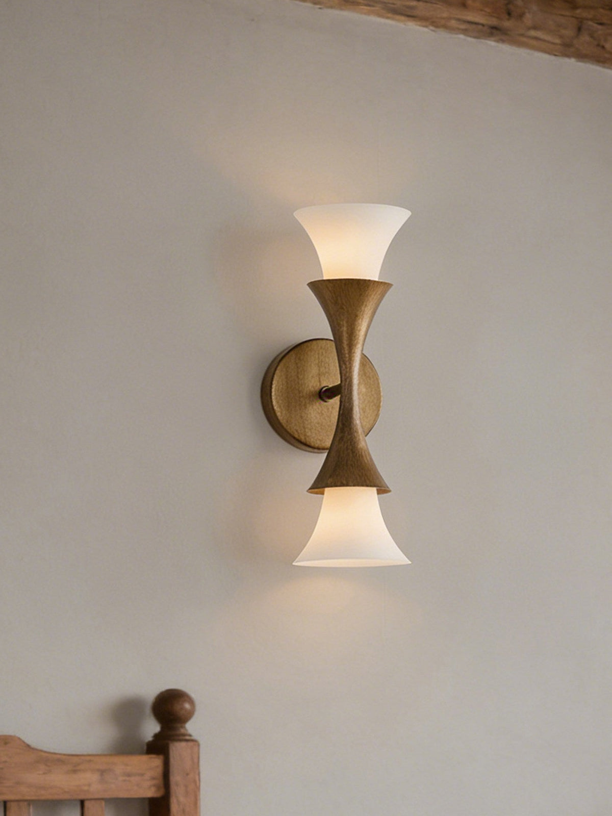 Antique Brass Cone Wall Sconce