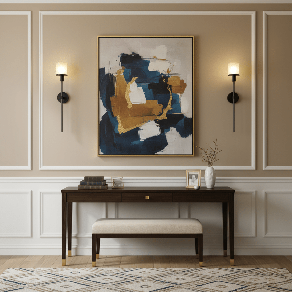 Applique murale moderne Hringa en Albâtre Cuivre