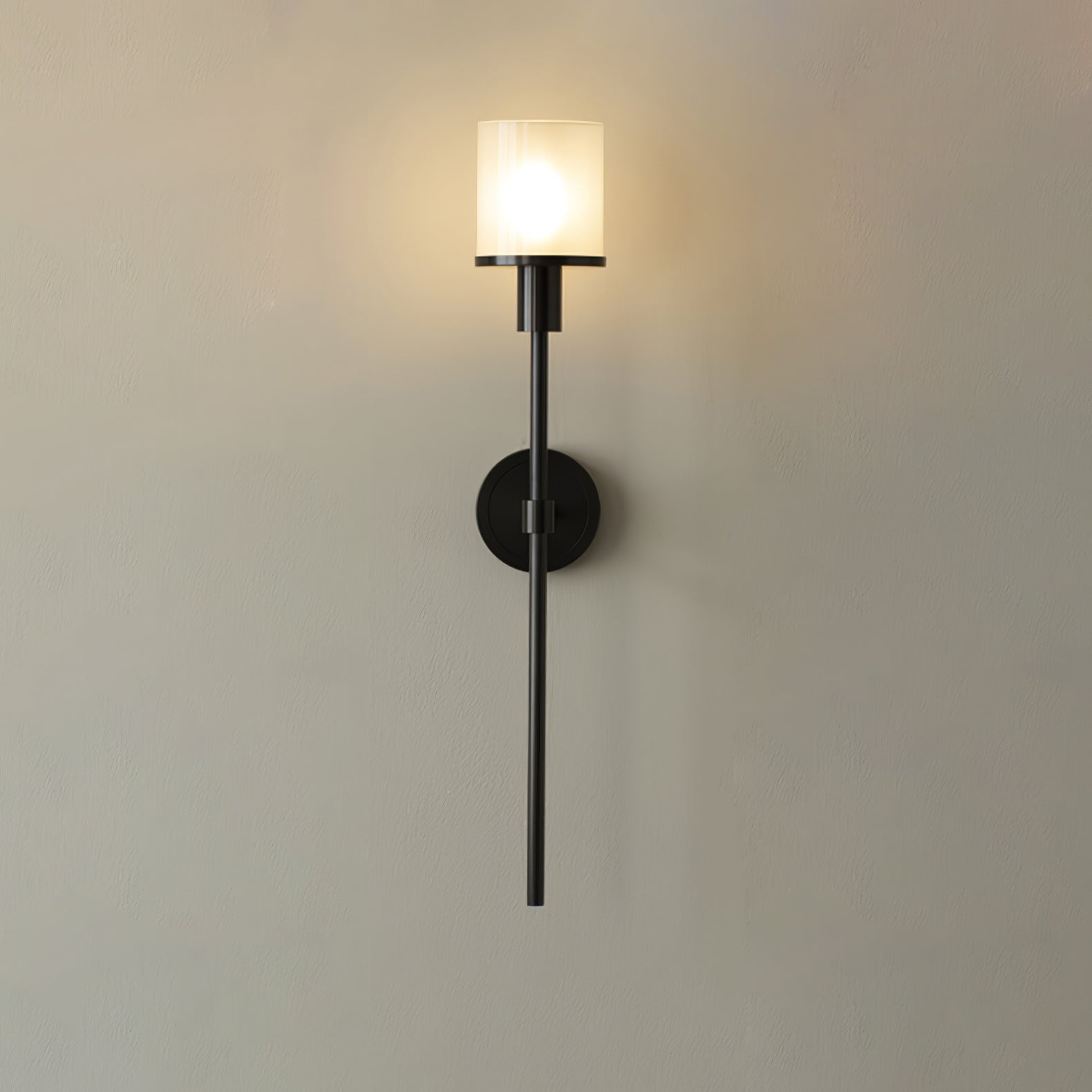 Applique murale moderne Hringa en Albâtre Noir