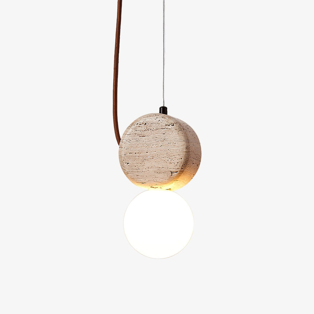 Suspension moderne Osborn en Travertin jaune