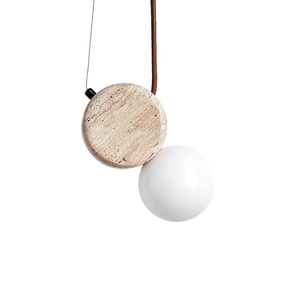 Suspension moderne Osborn en Travertin jaune