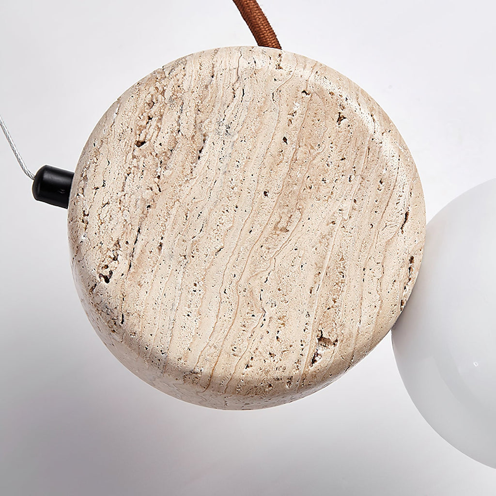 Suspension moderne Osborn en Travertin jaune