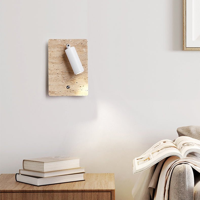 Applique murale moderne Brice en Travertin jaune