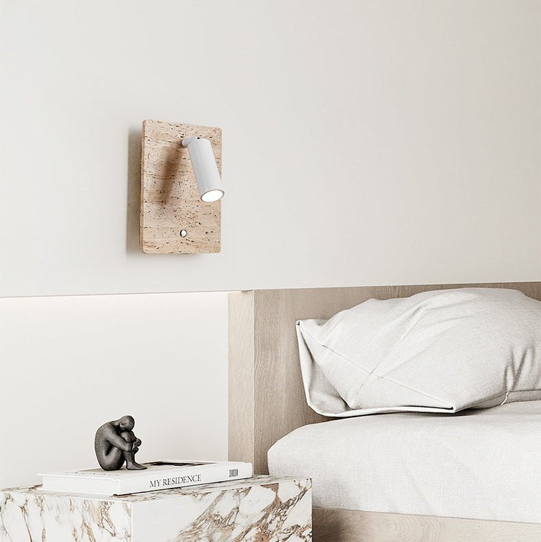 Applique murale moderne Brice en Travertin jaune