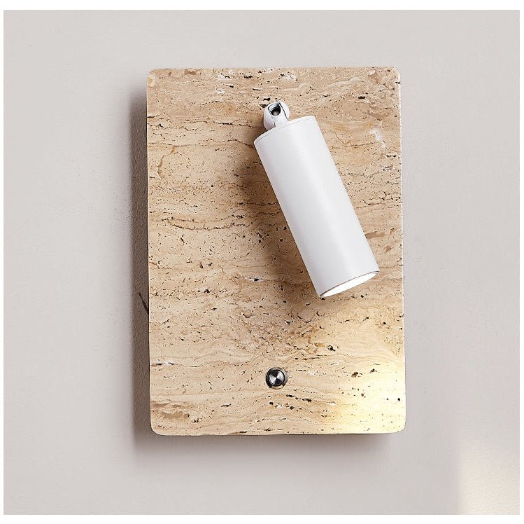 Applique murale moderne Brice en Travertin jaune