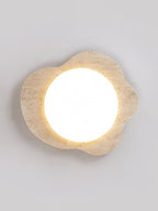 Plafonnier moderne Raud en Travertin jaune et blanc