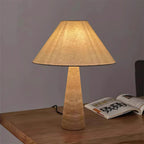 Lampe à poser moderne Rekved en Travertin jaune et blanc