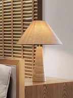 Lampe à poser moderne Rekved en Travertin jaune et blanc