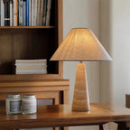 Lampe à poser moderne Rekved en Travertin jaune et blanc