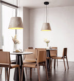 Suspension moderne Curran en Travertin jaune
