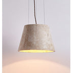 Suspension moderne Curran en Travertin jaune