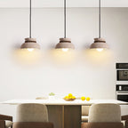 Suspension moderne Hermanni en bois Travertin jaune