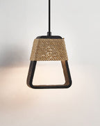 Suspension moderne Seth en Noir travertin