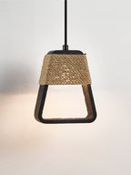 Suspension moderne Seth en Noir travertin