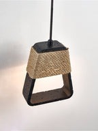Suspension moderne Seth en Noir travertin
