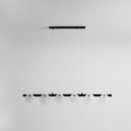 Lustre moderne Enar en Albâtre Noir et blanc