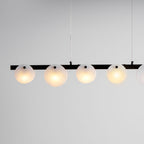 Lustre moderne Enar en Albâtre Noir et blanc