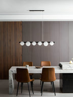 Lustre moderne Enar en Albâtre Noir et blanc