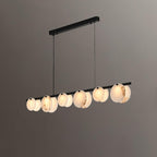 Lustre moderne Enar en Albâtre Laiton et blanc