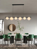 Lustre moderne Enar en Albâtre Laiton et blanc