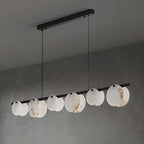 Lustre moderne Enar en Albâtre Noir et blanc