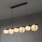 Lustre moderne Enar en Albâtre Laiton et blanc