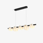 Lustre moderne Enar en Albâtre Laiton et blanc