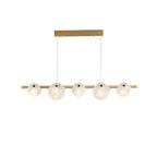 Lustre moderne Enar en Albâtre Laiton et blanc