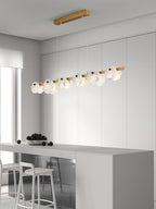 Lustre moderne Enar en Albâtre Noir et blanc