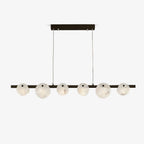 Lustre moderne Enar en Albâtre Noir et blanc