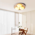 Plafonnier moderne Thorleif en Travertin jaune et blanc