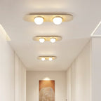 Plafonnier moderne Tane en Travertin jaune et blanc