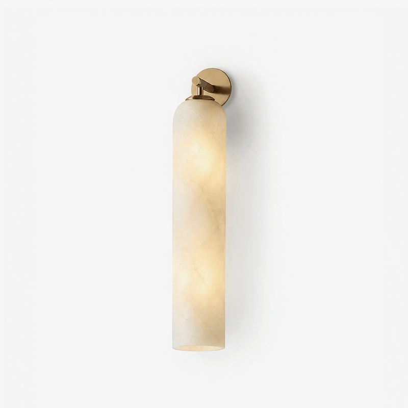 Tube Alabaster Wall Sconce