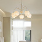 Lustre moderne Gilroy en Matcha et blanc verre