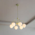Lustre moderne Gilroy en Matcha et blanc verre