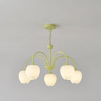 Lustre moderne Gilroy en Matcha et blanc verre