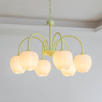 Lustre moderne Gilroy en Matcha et blanc verre