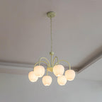 Lustre moderne Gilroy en Matcha et blanc verre