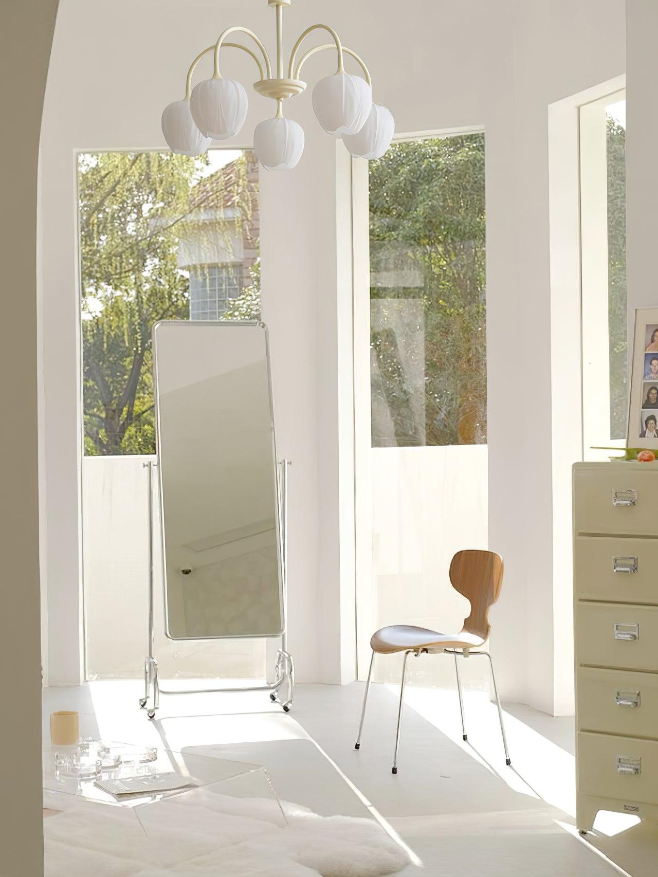 Lustre moderne Gilroy en Matcha et blanc verre