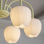 Lustre moderne Gilroy en Matcha et blanc verre
