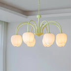 Lustre moderne Gilroy en Matcha et blanc verre