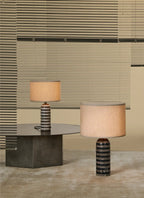 Lampe à poser moderne Gudvard en Marbre Noir et blanc