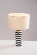 Lampe à poser moderne Gudvard en Marbre Noir et blanc